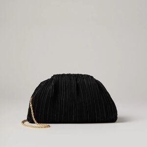 Loeffler Randall Bailey Black Pleated Dome Clutch
